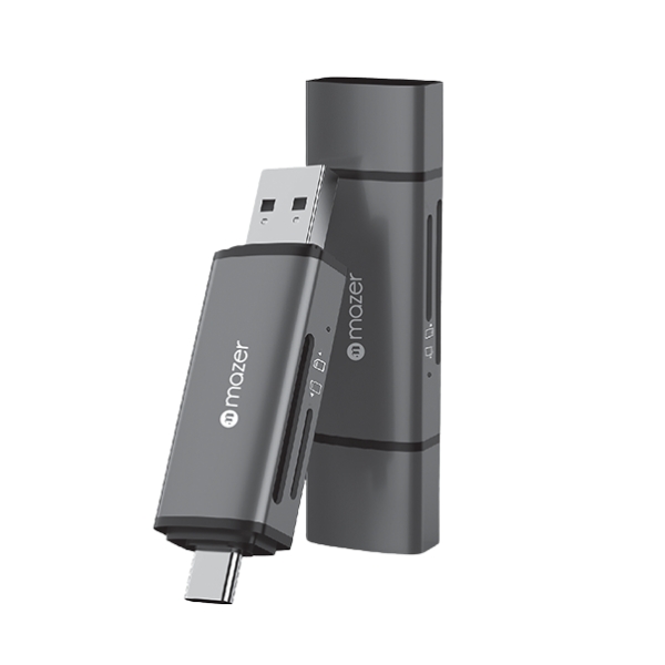 Đầu đọc thẻ nhớ TF SD Mazer Dual Card Reader Hub