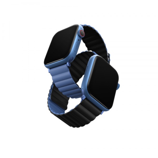 UNIQ41MMREVBLUBLK - Dây đeo Apple Watch 38 40 41mm UNIQ Revix Reversible Magnetic Silicone Strap