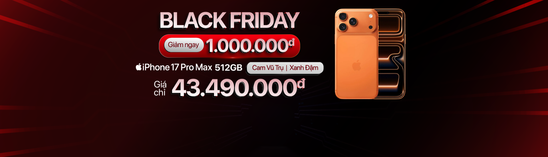 Black Friday 17 Pro Max 512 GB