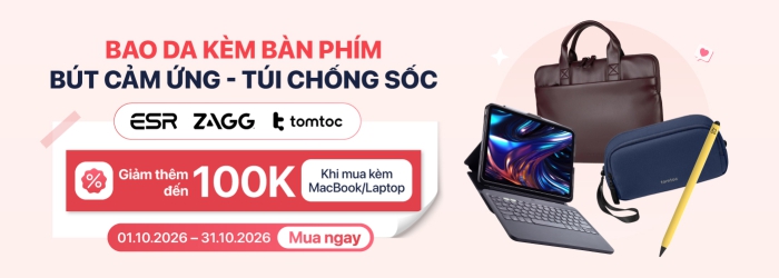 Chương trình giảm giá cho các phụ kiện laptop khi mua kèm máy tại Minh Tuấn Mobile