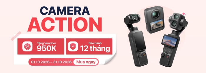 Chương trình giảm giá tháng 10 đến 300K cho camera hành động tại Minh Tuấn Mobile