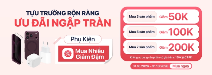 Chương trình tháng 10 giảm giá mua nhiều giảm đậm với các sản phẩm tại Minh Tuấn Mobile