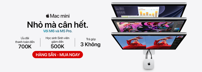 Chương trình đặt hàng Mac Mini ưu đãi lên đến 700K tại Minh Tuấn Mobile