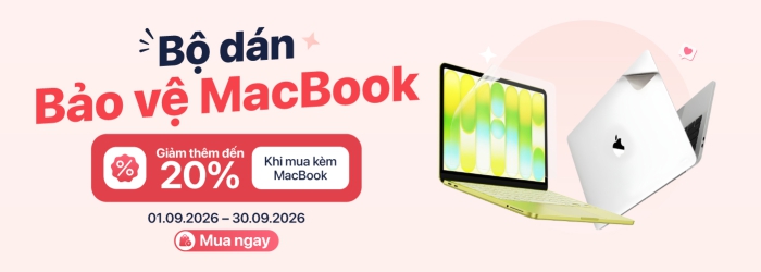 chương trình giảm giá dán macbook khi mua kèm máy tại Minh Tuấn Mobile