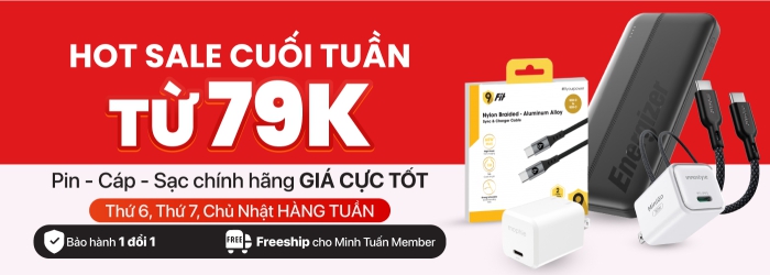 Chương trình sale phụ kiện tháng 8 chỉ từ 79K tại Minh Tuấn Mobile