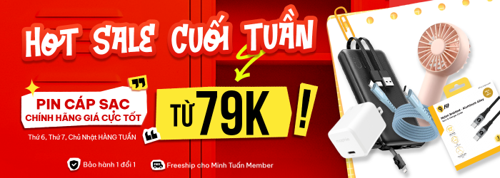 Chương trình sale phụ kiện tháng 8 chỉ từ 79K tại Minh Tuấn Mobile