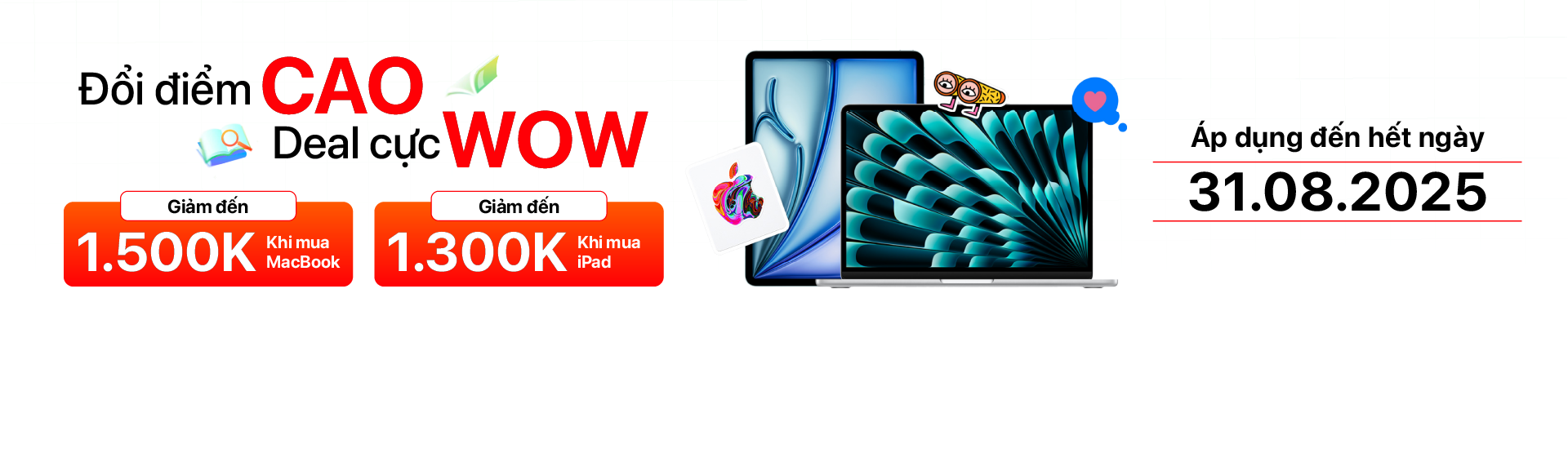 Đổi điểm cao - Deal cực wow