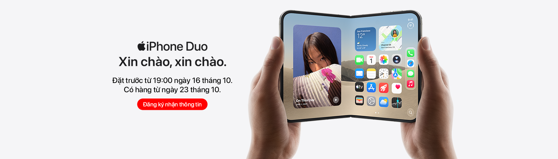 Điện thoại iPhone Duo Chính Hãng | Đăng Ký Nhận Thông Tin