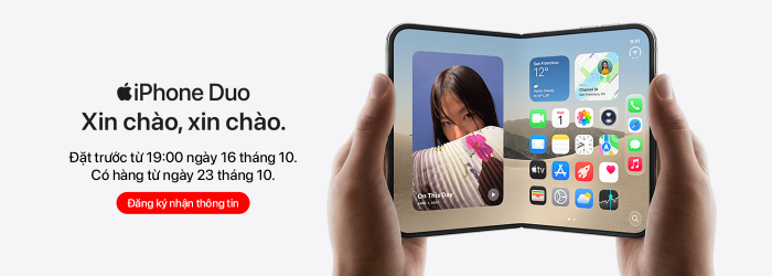 iPhone Duo chính hãng, trả góp 0%, thu cũ đổi mới
