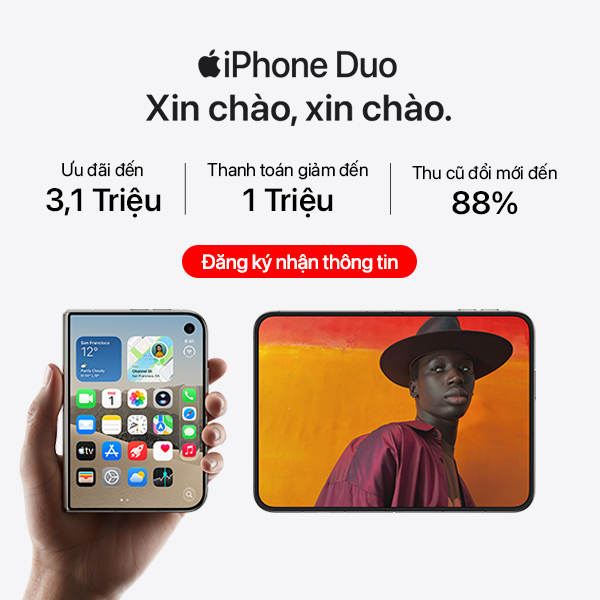 Đăng ký nhận thông tin iPhone Duo