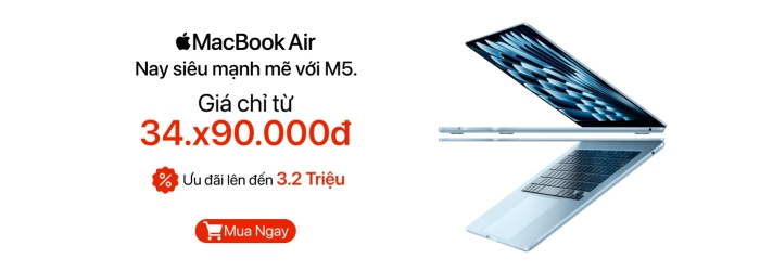 MacBook Air giá tốt, nhận ưu đãi đến 3,2 triệu đồng tại Minh Tuấn Mobile