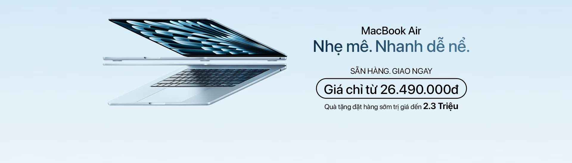 MacBook Air Về Hàng