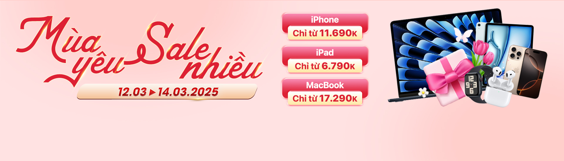 Mùa yêu Sale Nhiều (12/3 - 14/3)