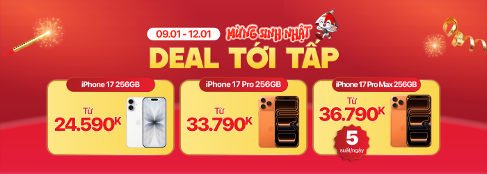 Mừng sinh nhât Q8, săn deal iPhone 17 giá hời