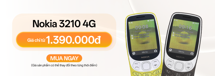 Nokia 3210 4G giá chỉ 1.440.000 đồng, bảo hành chính hãng 12 tháng tại Minh Tuấn Mobile