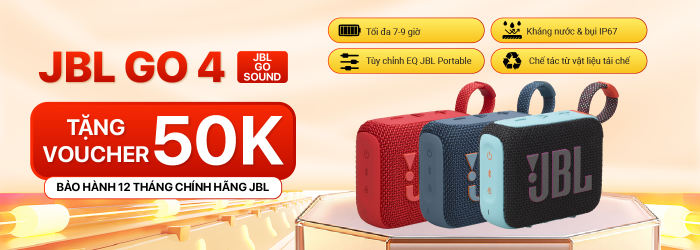 Chương trình giảm giá cho JBL Go 4 tặng Voucher 50K