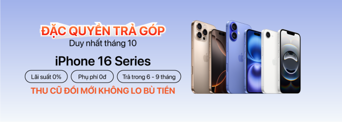 iPhone 16 trả góp