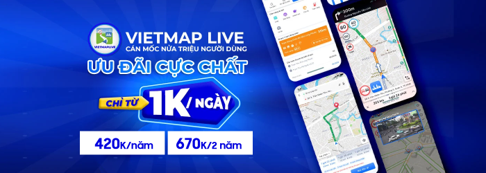 Chương trình ưu đãi Vietmap chỉ từ 1k/ngày