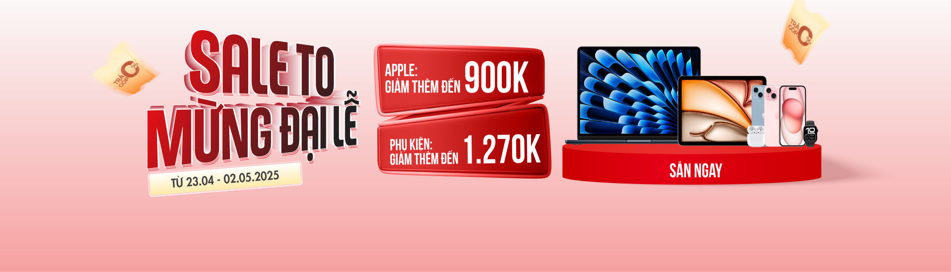 Sale To Mừng Đại Lễ