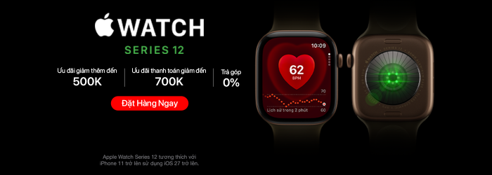 Đặt hàng siêu phẩm Apple Watch S12 tại Minh Tuấn Mobile với ưu đãi đến 700K