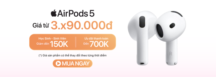 Tai Nghe AirPods chính hãng, trả góp 0%