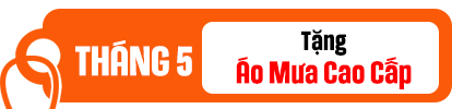 Tháng 05 tặng áo mưa