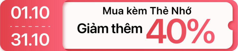 Tháng 10 - ICT - Giảm 40% thẻ nhớ mua kèm camera an ninh (camera an ninh)