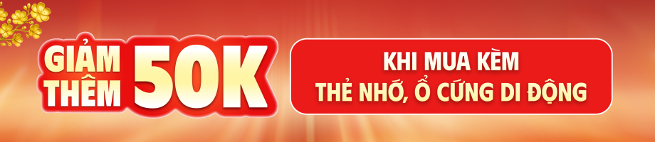 Tháng 1 - Camera chính hãng giảm đến 50K