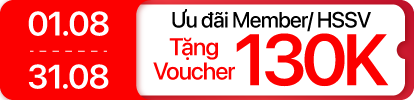 Tháng 8 - Âm thanh giảm 130K