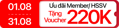 Tháng 8 - Âm thanh giảm 220K