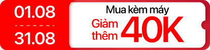 Tháng 8 - Âm thanh giảm 40K khi mua kèm