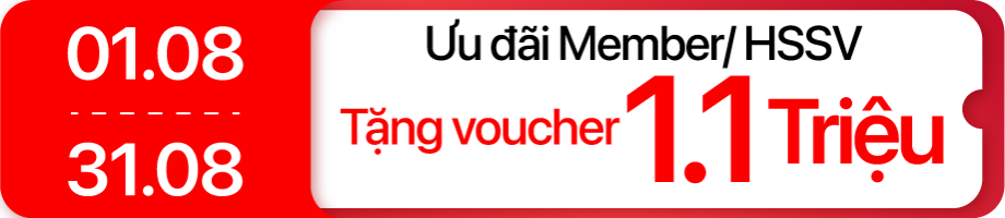 Tháng 8 - Âm thanh giảm đến 1.1tr