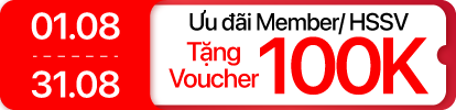 Tháng 8 - Âm thanh giảm đến 100K