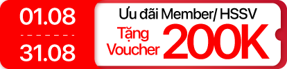 Tháng 8 - Âm thanh giảm đến 200K