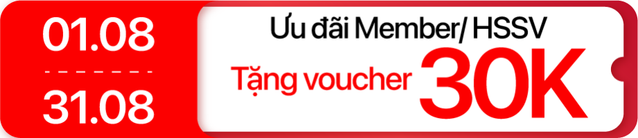 Tháng 8 - âm thanh giảm giá 30k