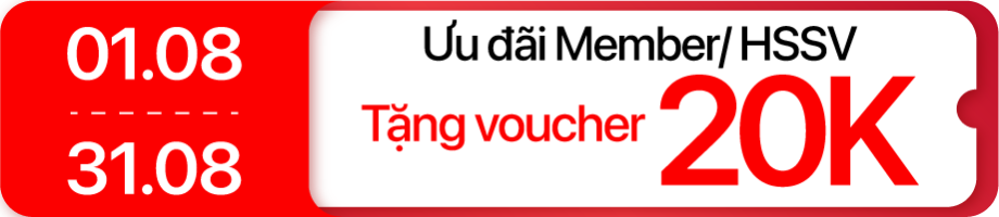 Tháng 8 - Âm thanh giảm giá đến 20K