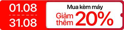 Tháng 8 - Dán iPad giảm thêm 20% khi mua kèm máy