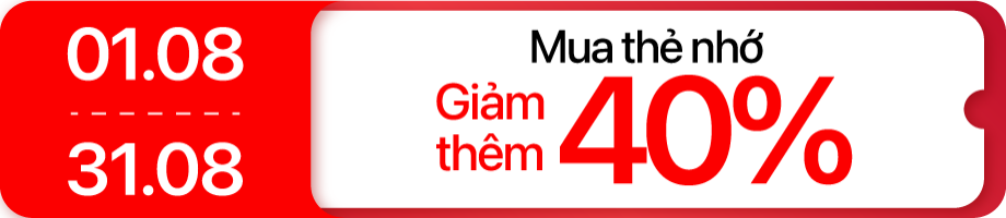 Tháng 8 - ICT - Giảm 40% thẻ nhớ mua kèm camera an ninh (camera an ninh)