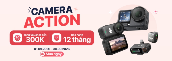 Chương trình giảm giá tháng 9 đến 300K cho camera hành động tại Minh Tuấn Mobile