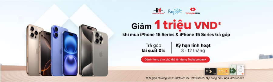 trả góp iPhone 15 - 16 series
