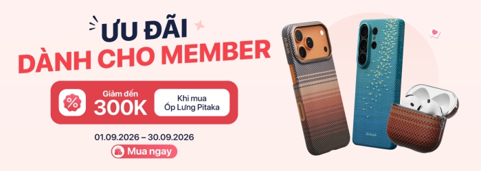 Ưu đãi member ốp lưng pitaka giảm đến 300K